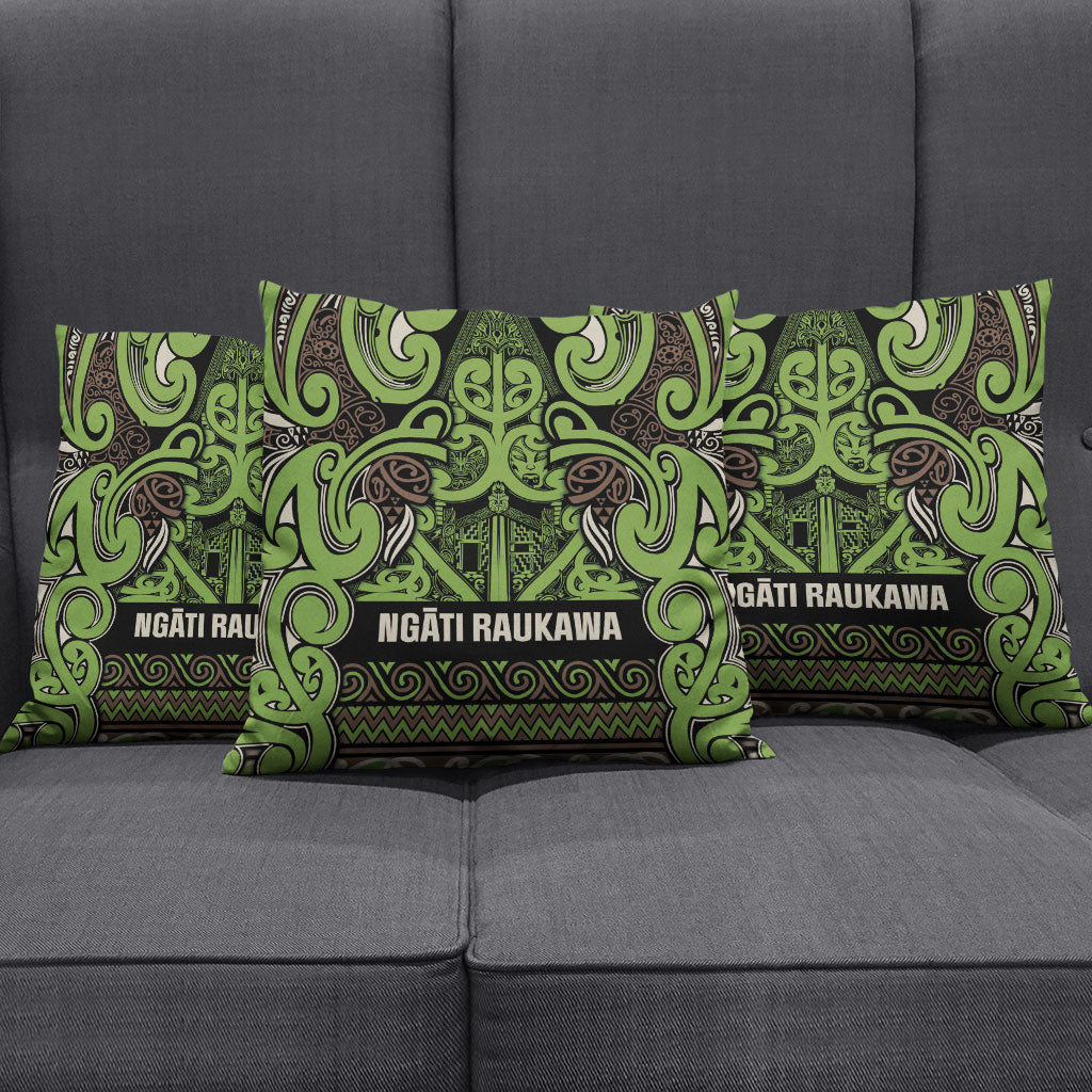 Aotearoa Iwi Ngati Raukawa Pillow Cover Maori Wharenui House Tribal Pattern LT9 - Polynesian Pride
