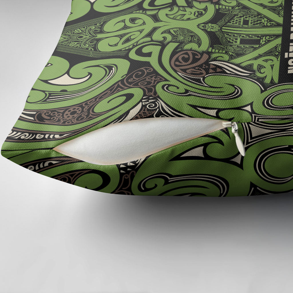 Aotearoa Iwi Ngati Raukawa Pillow Cover Maori Wharenui House Tribal Pattern LT9 - Polynesian Pride
