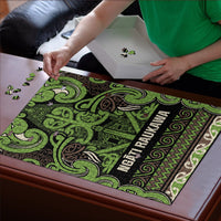 Aotearoa Iwi Ngati Raukawa Puzzle Maori Wharenui House Tribal Pattern LT9 - Polynesian Pride