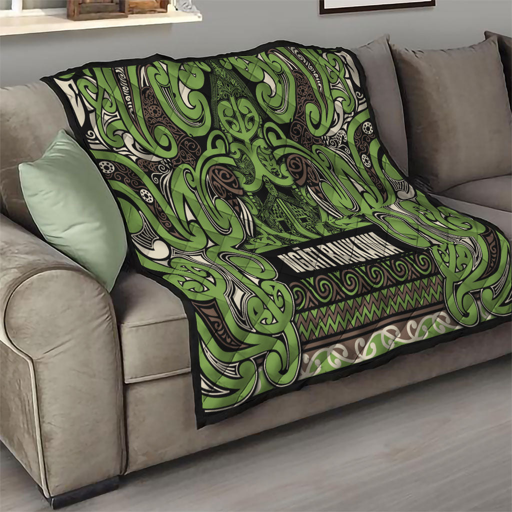 Aotearoa Iwi Ngati Raukawa Quilt Maori Wharenui House Tribal Pattern LT9 - Polynesian Pride