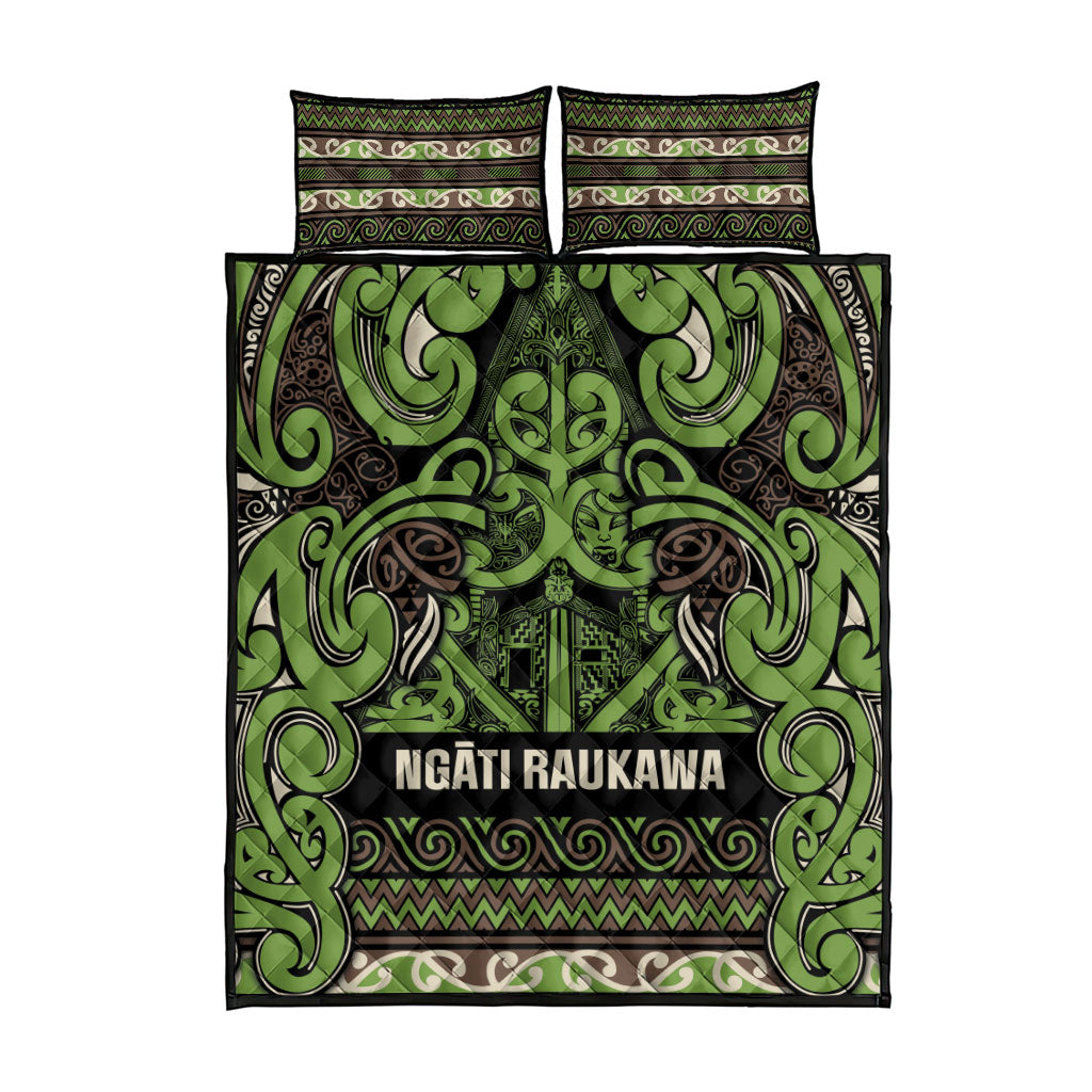Aotearoa Iwi Ngati Raukawa Quilt Bed Set Maori Wharenui House Tribal Pattern LT9 - Polynesian Pride