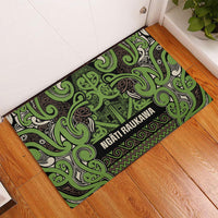 Aotearoa Iwi Ngati Raukawa Rubber Doormat Maori Wharenui House Tribal Pattern LT9 - Polynesian Pride