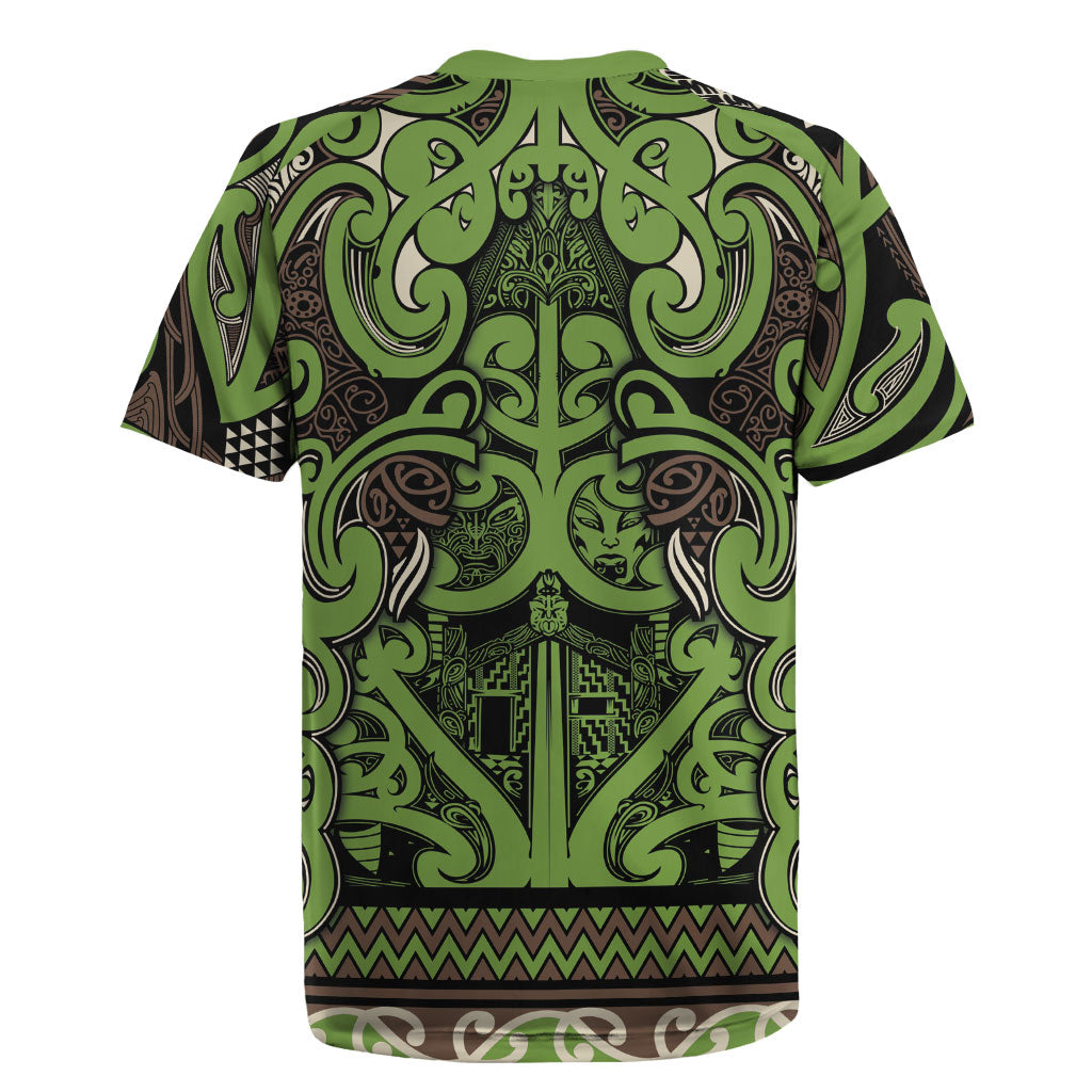 Aotearoa Iwi Ngati Raukawa Rugby Jersey Maori Wharenui House Tribal Pattern LT9 - Polynesian Pride