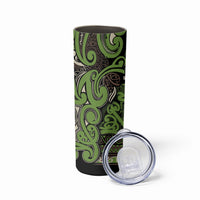 Aotearoa Iwi Ngati Raukawa Skinny Tumbler Maori Wharenui House Tribal Pattern LT9 - Polynesian Pride
