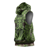 Aotearoa Iwi Ngati Raukawa Sleeveless Hoodie Maori Wharenui House Tribal Pattern LT9 - Polynesian Pride