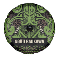 Aotearoa Iwi Ngati Raukawa Spare Tire Cover Maori Wharenui House Tribal Pattern LT9 - Polynesian Pride