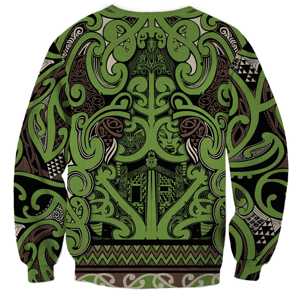 Aotearoa Iwi Ngati Raukawa Sweatshirt Maori Wharenui House Tribal Pattern LT9 - Polynesian Pride