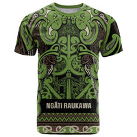 Aotearoa Iwi Ngati Raukawa T Shirt Maori Wharenui House Tribal Pattern