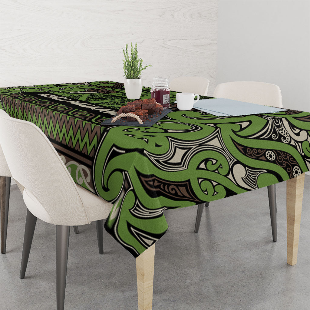 Aotearoa Iwi Ngati Raukawa Tablecloth Maori Wharenui House Tribal Pattern LT9 - Polynesian Pride