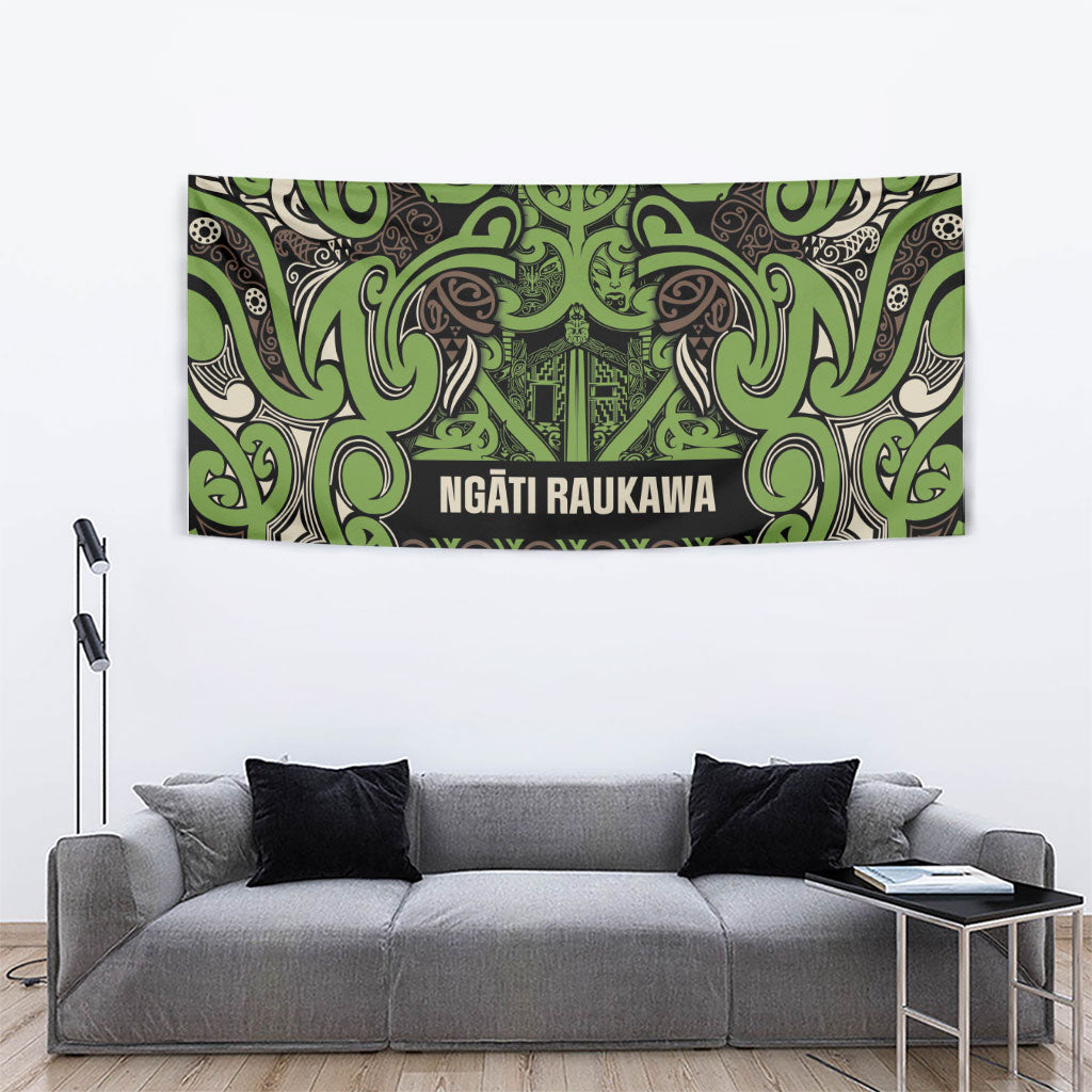 Aotearoa Iwi Ngati Raukawa Tapestry Maori Wharenui House Tribal Pattern LT9 - Polynesian Pride