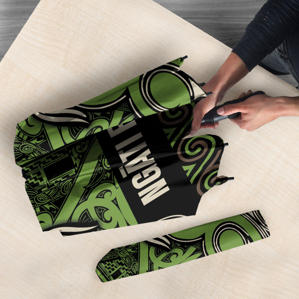 Aotearoa Iwi Ngati Raukawa Umbrella Maori Wharenui House Tribal Pattern LT9 - Polynesian Pride