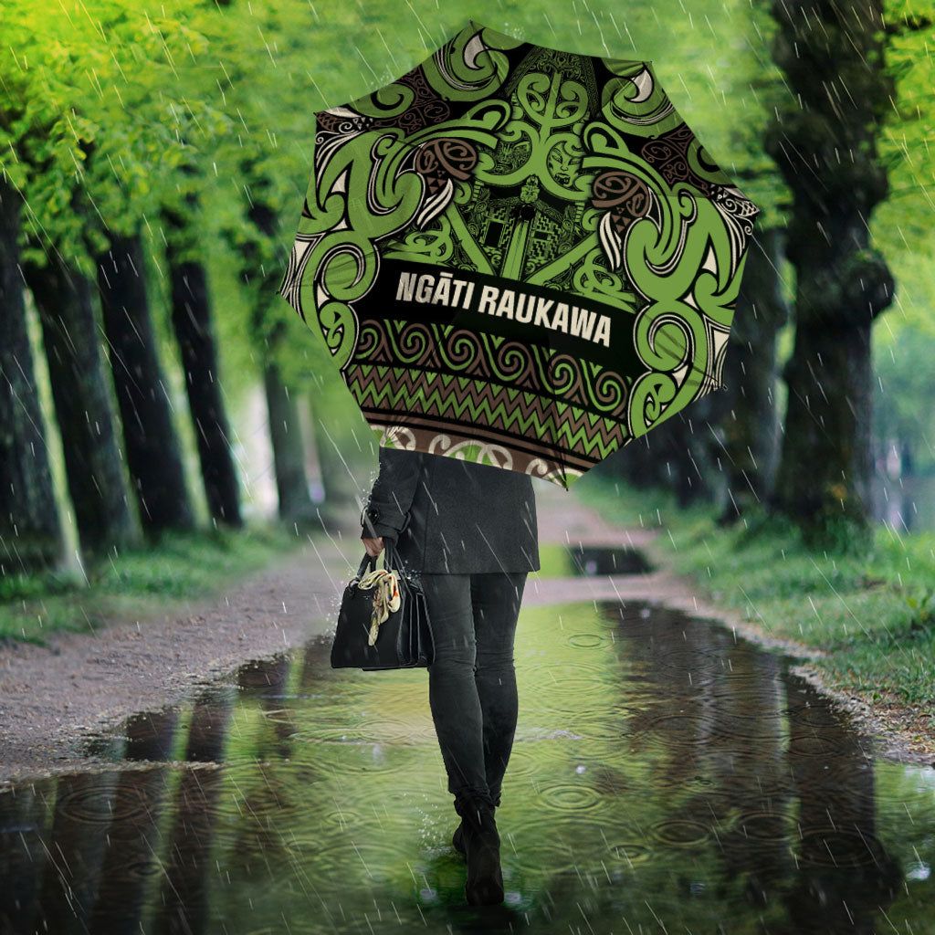 Aotearoa Iwi Ngati Raukawa Umbrella Maori Wharenui House Tribal Pattern LT9 - Polynesian Pride