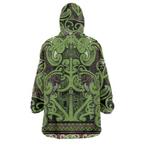 Aotearoa Iwi Ngati Raukawa Wearable Blanket Hoodie Maori Wharenui House Tribal Pattern LT9 - Polynesian Pride