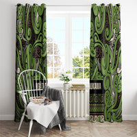 Aotearoa Iwi Ngati Raukawa Window Curtain Maori Wharenui House Tribal Pattern LT9 - Polynesian Pride