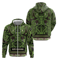 Aotearoa Iwi Ngati Raukawa Zip Hoodie Maori Wharenui House Tribal Pattern LT9 - Polynesian Pride