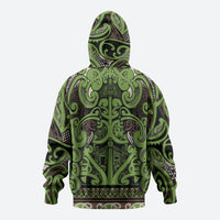 Aotearoa Iwi Ngati Raukawa Zip Hoodie Maori Wharenui House Tribal Pattern LT9 - Polynesian Pride
