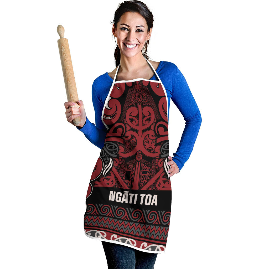 Aotearoa Iwi Ngati Toa Apron Maori Wharenui House Tribal Pattern LT9 - Polynesian Pride