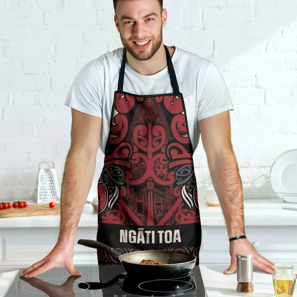 Aotearoa Iwi Ngati Toa Apron Maori Wharenui House Tribal Pattern LT9 - Polynesian Pride