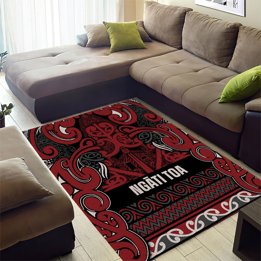 Aotearoa Iwi Ngati Toa Area Rug Maori Wharenui House Tribal Pattern LT9 - Polynesian Pride