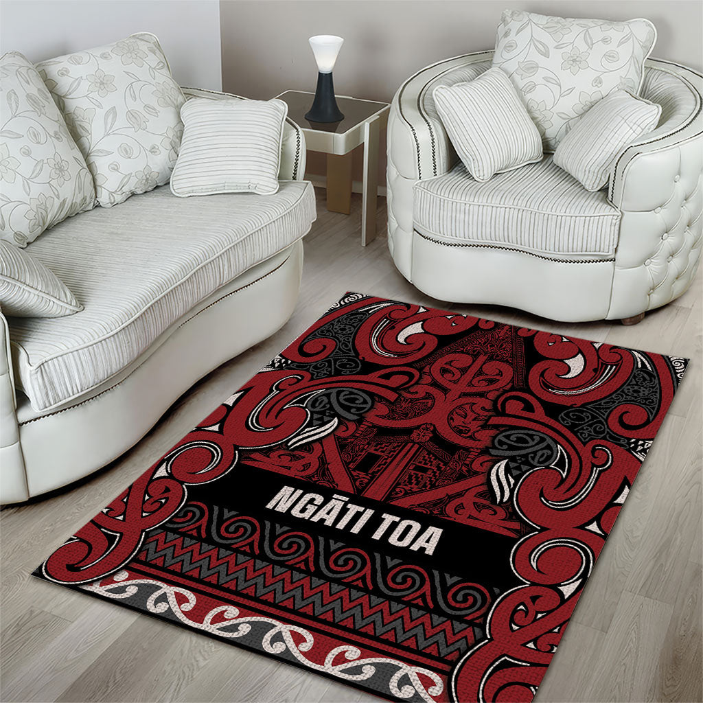 Aotearoa Iwi Ngati Toa Area Rug Maori Wharenui House Tribal Pattern LT9 - Polynesian Pride