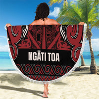 Aotearoa Iwi Ngati Toa Beach Blanket Maori Wharenui House Tribal Pattern LT9 - Polynesian Pride