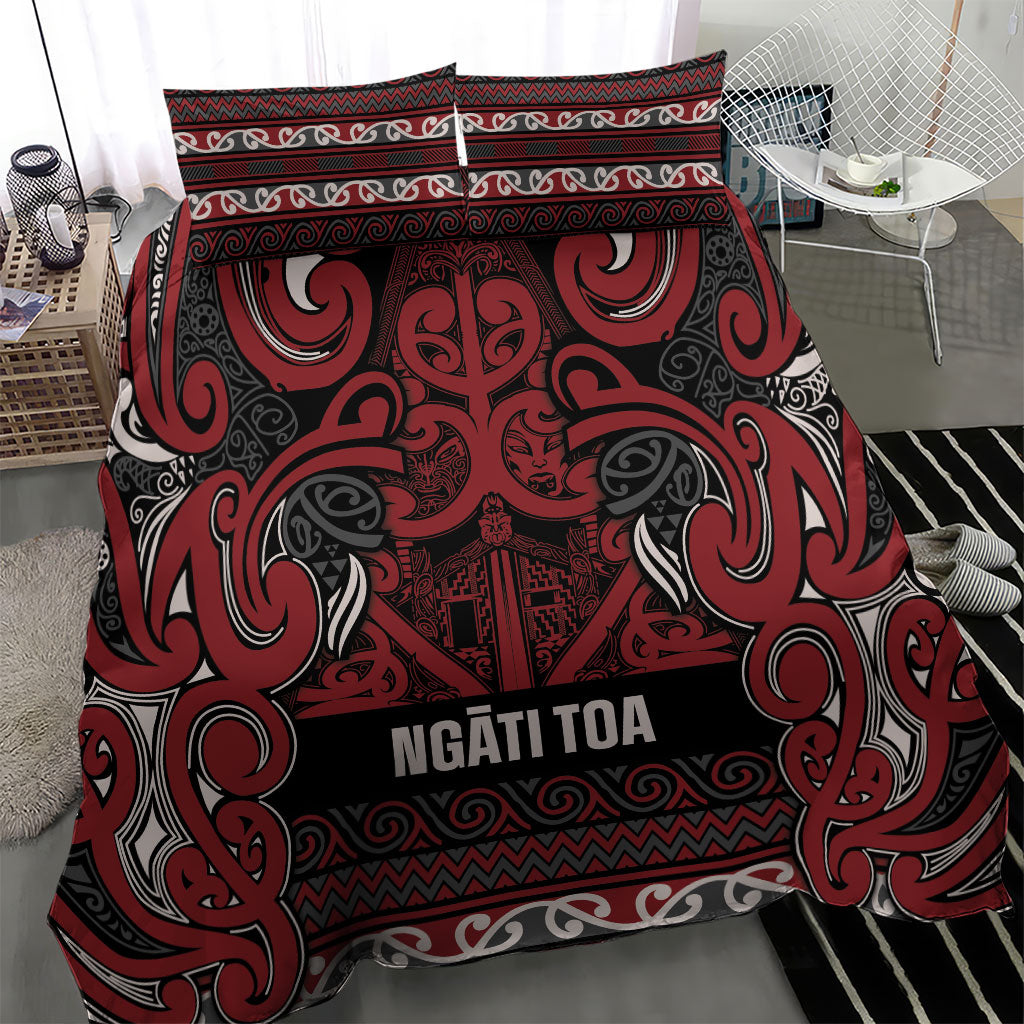 Aotearoa Iwi Ngati Toa Bedding Set Maori Wharenui House Tribal Pattern LT9 - Polynesian Pride