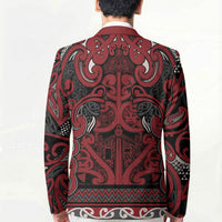 Aotearoa Iwi Ngati Toa Blazer Maori Wharenui House Tribal Pattern LT9 - Polynesian Pride