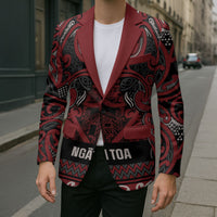 Aotearoa Iwi Ngati Toa Blazer Maori Wharenui House Tribal Pattern LT9 - Polynesian Pride
