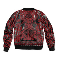 Aotearoa Iwi Ngati Toa Bomber Jacket Maori Wharenui House Tribal Pattern LT9 - Polynesian Pride
