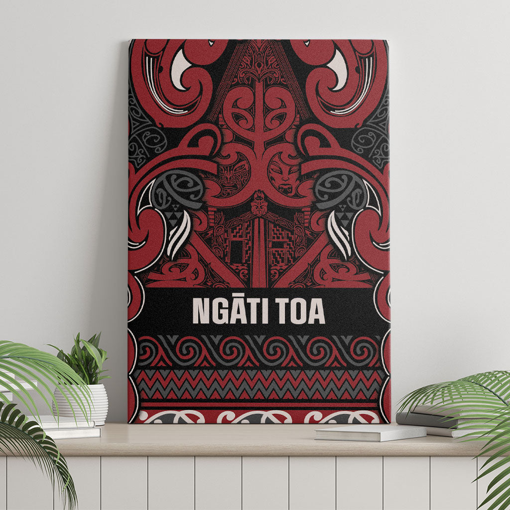 Aotearoa Iwi Ngati Toa Canvas Wall Art Maori Wharenui House Tribal Pattern LT9 - Polynesian Pride