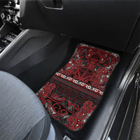 Aotearoa Iwi Ngati Toa Car Mats Maori Wharenui House Tribal Pattern LT9 - Polynesian Pride