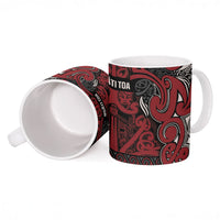 Aotearoa Iwi Ngati Toa Ceramic Mug Maori Wharenui House Tribal Pattern LT9 - Polynesian Pride