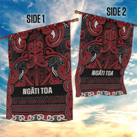 Aotearoa Iwi Ngati Toa Garden Flag Maori Wharenui House Tribal Pattern LT9 - Polynesian Pride