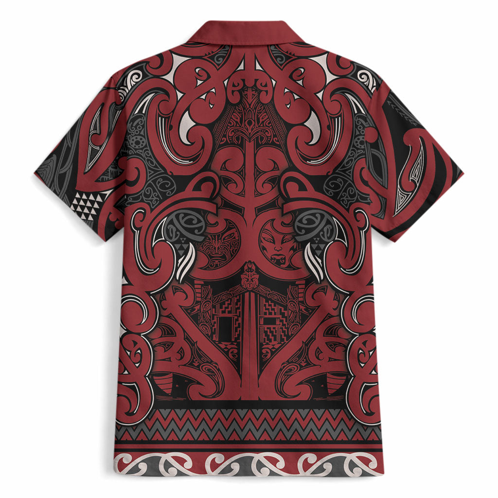 Aotearoa Iwi Ngati Toa Hawaiian Shirt Maori Wharenui House Tribal Pattern LT9 - Polynesian Pride