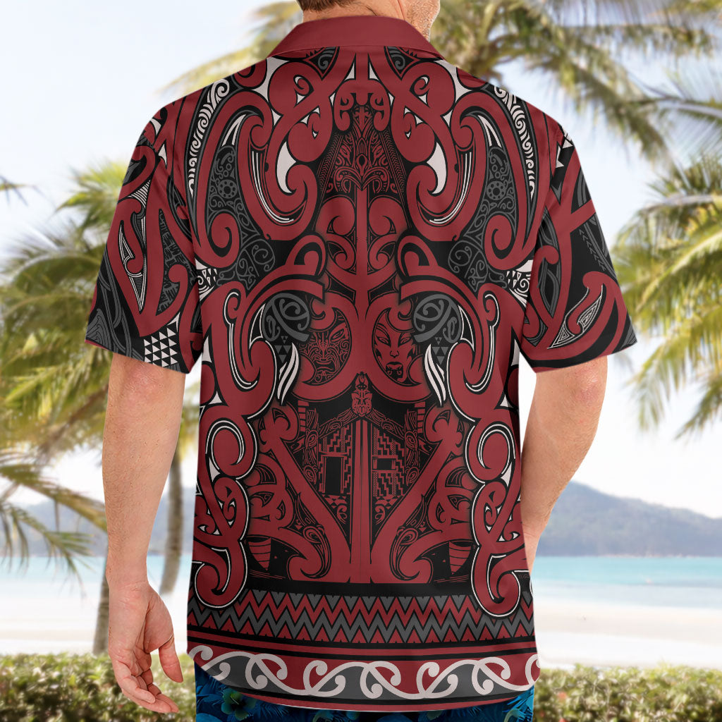 Aotearoa Iwi Ngati Toa Hawaiian Shirt Maori Wharenui House Tribal Pattern LT9 - Polynesian Pride