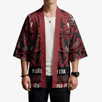 Aotearoa Iwi Ngati Toa Kimono Maori Wharenui House Tribal Pattern LT9 - Polynesian Pride