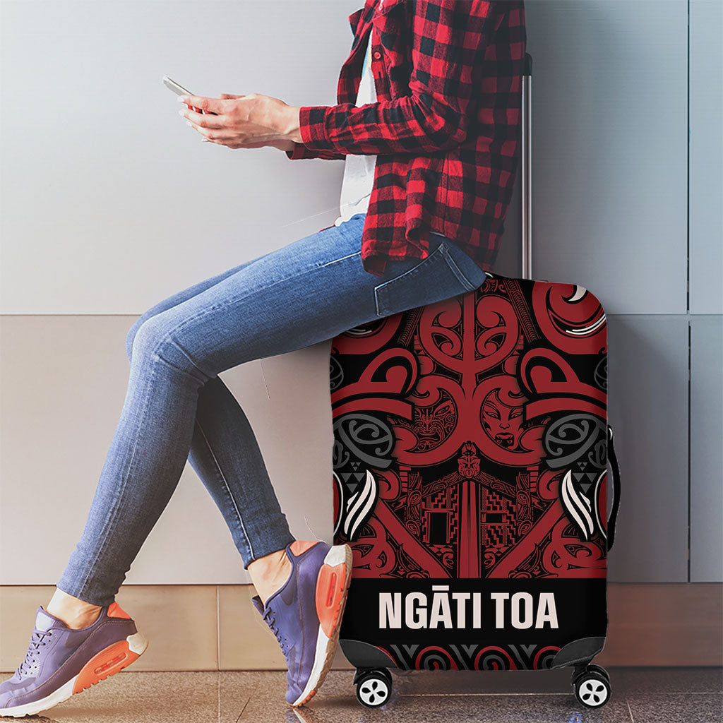 Aotearoa Iwi Ngati Toa Luggage Cover Maori Wharenui House Tribal Pattern LT9 - Polynesian Pride