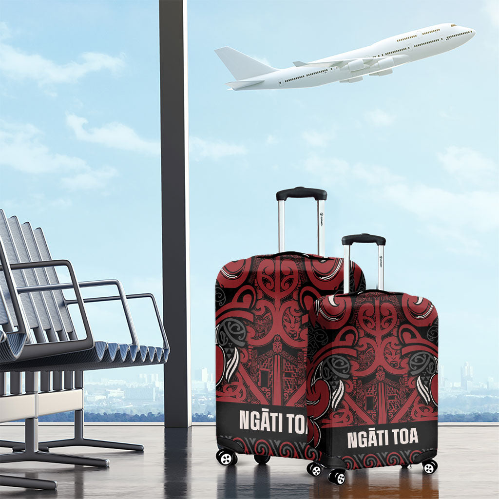 Aotearoa Iwi Ngati Toa Luggage Cover Maori Wharenui House Tribal Pattern LT9 - Polynesian Pride