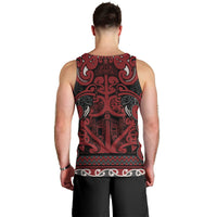 Aotearoa Iwi Ngati Toa Men Tank Top Maori Wharenui House Tribal Pattern LT9 - Polynesian Pride