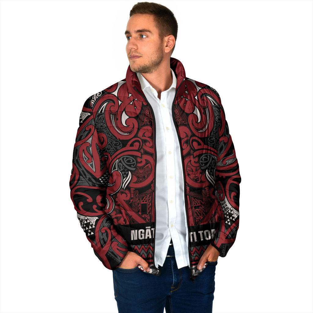 Aotearoa Iwi Ngati Toa Padded Jacket Maori Wharenui House Tribal Pattern LT9 - Polynesian Pride