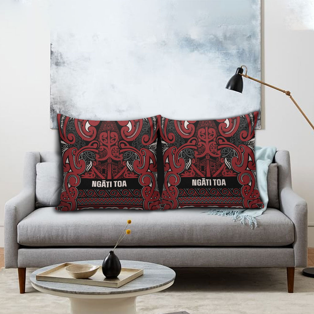 Aotearoa Iwi Ngati Toa Pillow Cover Maori Wharenui House Tribal Pattern LT9 - Polynesian Pride