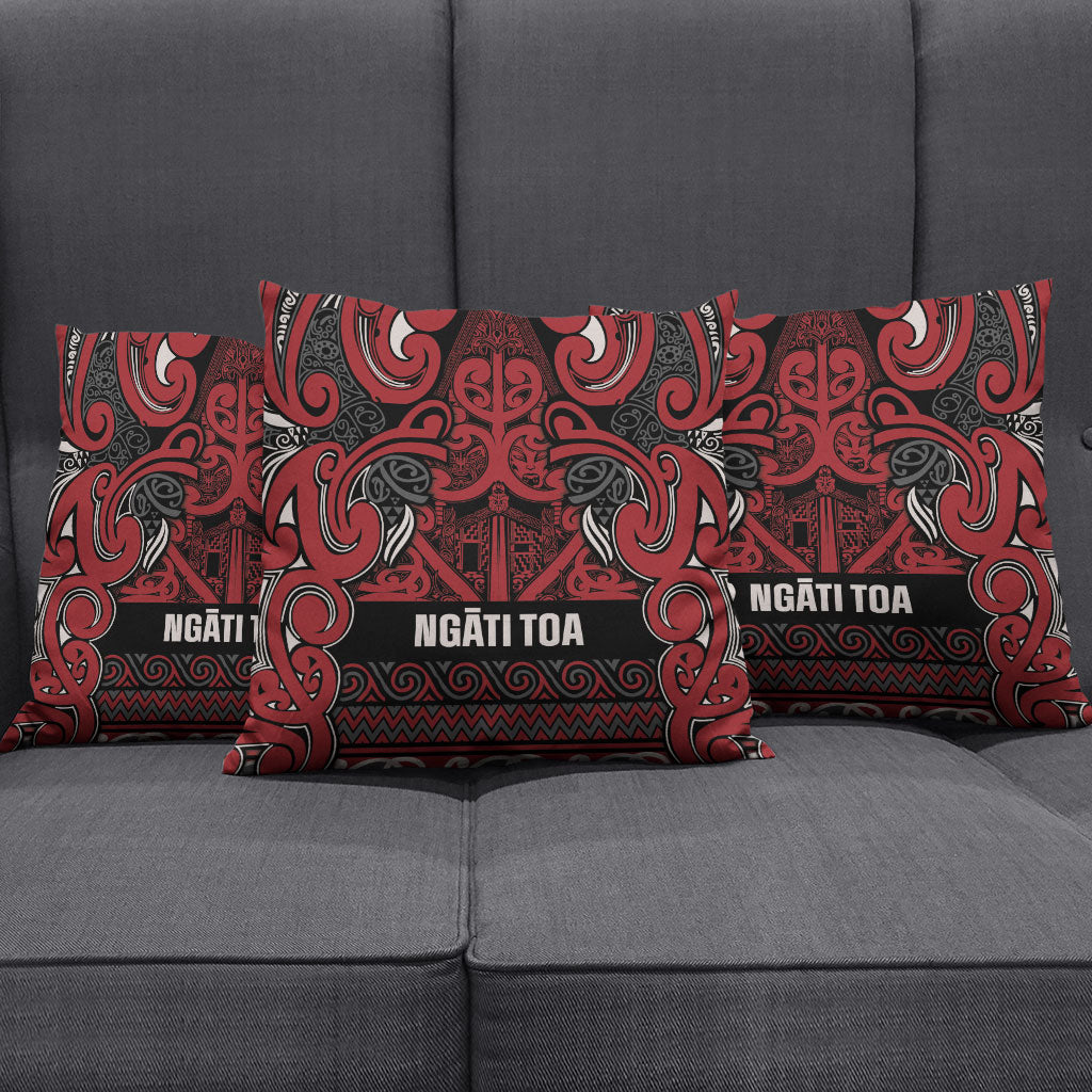 Aotearoa Iwi Ngati Toa Pillow Cover Maori Wharenui House Tribal Pattern LT9 - Polynesian Pride