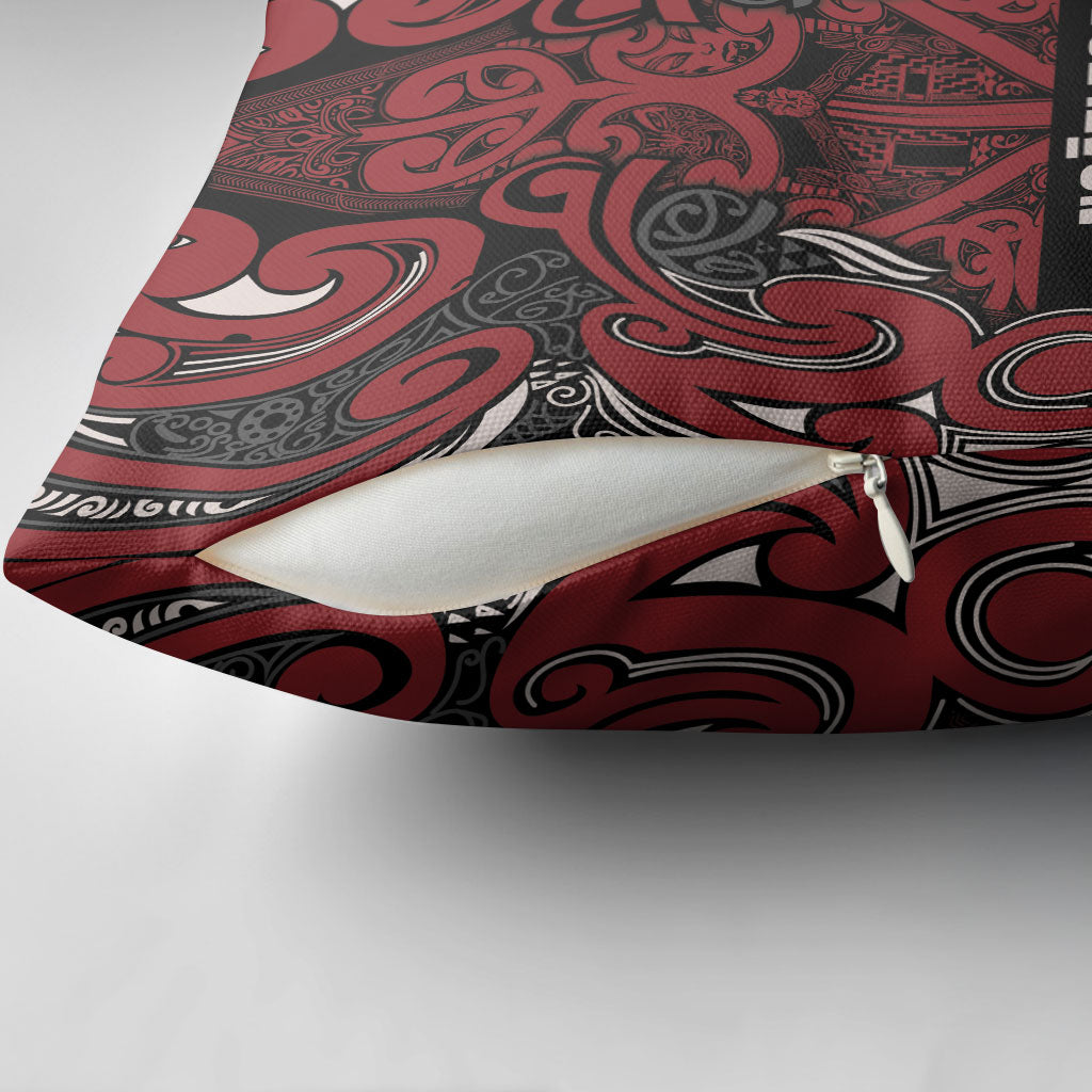 Aotearoa Iwi Ngati Toa Pillow Cover Maori Wharenui House Tribal Pattern LT9 - Polynesian Pride