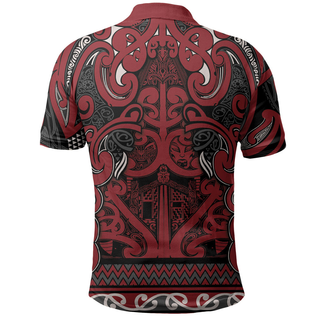 Aotearoa Iwi Ngati Toa Polo Shirt Maori Wharenui House Tribal Pattern LT9 - Polynesian Pride