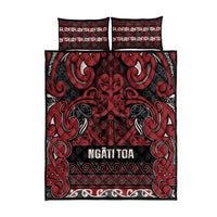 Aotearoa Iwi Ngati Toa Quilt Bed Set Maori Wharenui House Tribal Pattern LT9 - Polynesian Pride
