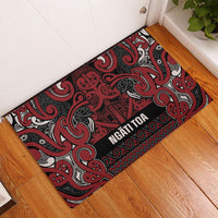 Aotearoa Iwi Ngati Toa Rubber Doormat Maori Wharenui House Tribal Pattern LT9 - Polynesian Pride