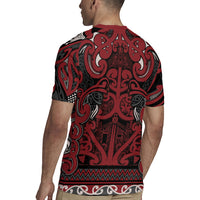 Aotearoa Iwi Ngati Toa Rugby Jersey Maori Wharenui House Tribal Pattern LT9 - Polynesian Pride