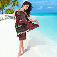 Aotearoa Iwi Ngati Toa Sarong Maori Wharenui House Tribal Pattern LT9 - Polynesian Pride