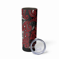 Aotearoa Iwi Ngati Toa Skinny Tumbler Maori Wharenui House Tribal Pattern LT9 - Polynesian Pride