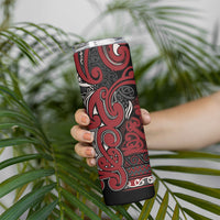 Aotearoa Iwi Ngati Toa Skinny Tumbler Maori Wharenui House Tribal Pattern LT9 - Polynesian Pride